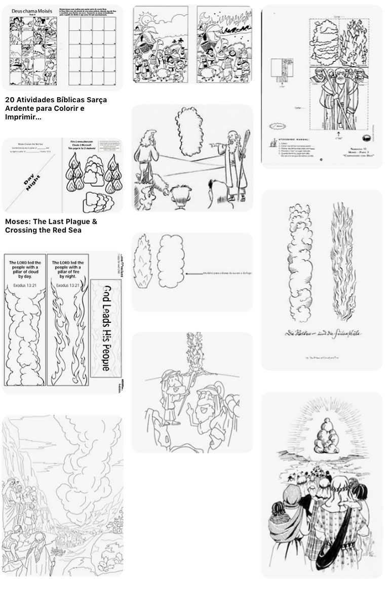 moses sees the promised land coloring pages