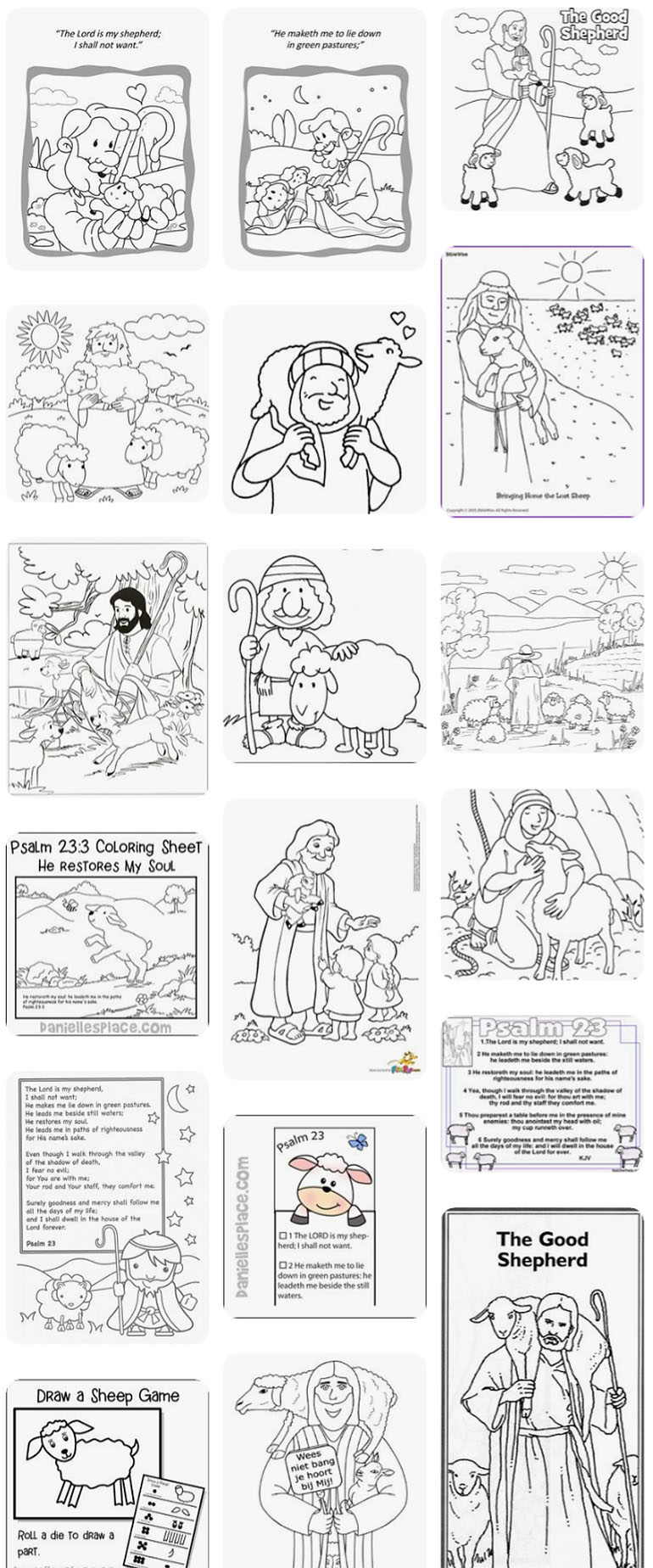 shepherd staff coloring page